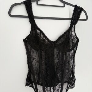 Princess Polly Black Lace Bra